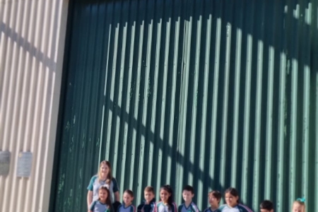 Visita da Escola Municipal 25 de Julho.